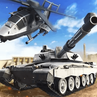 Strategy of war. Tanks and helicopters.