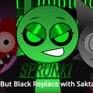 Sprunki But Black Replace with Sakta
